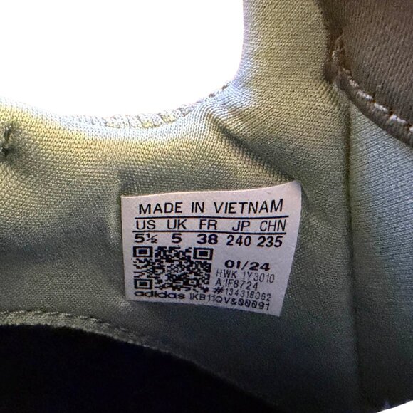 Adidas Lite Racer Adapt 5.0 Slip-On Shoes • Big Kids Size 5.5 • Camo Sole - Picture 6 of 9